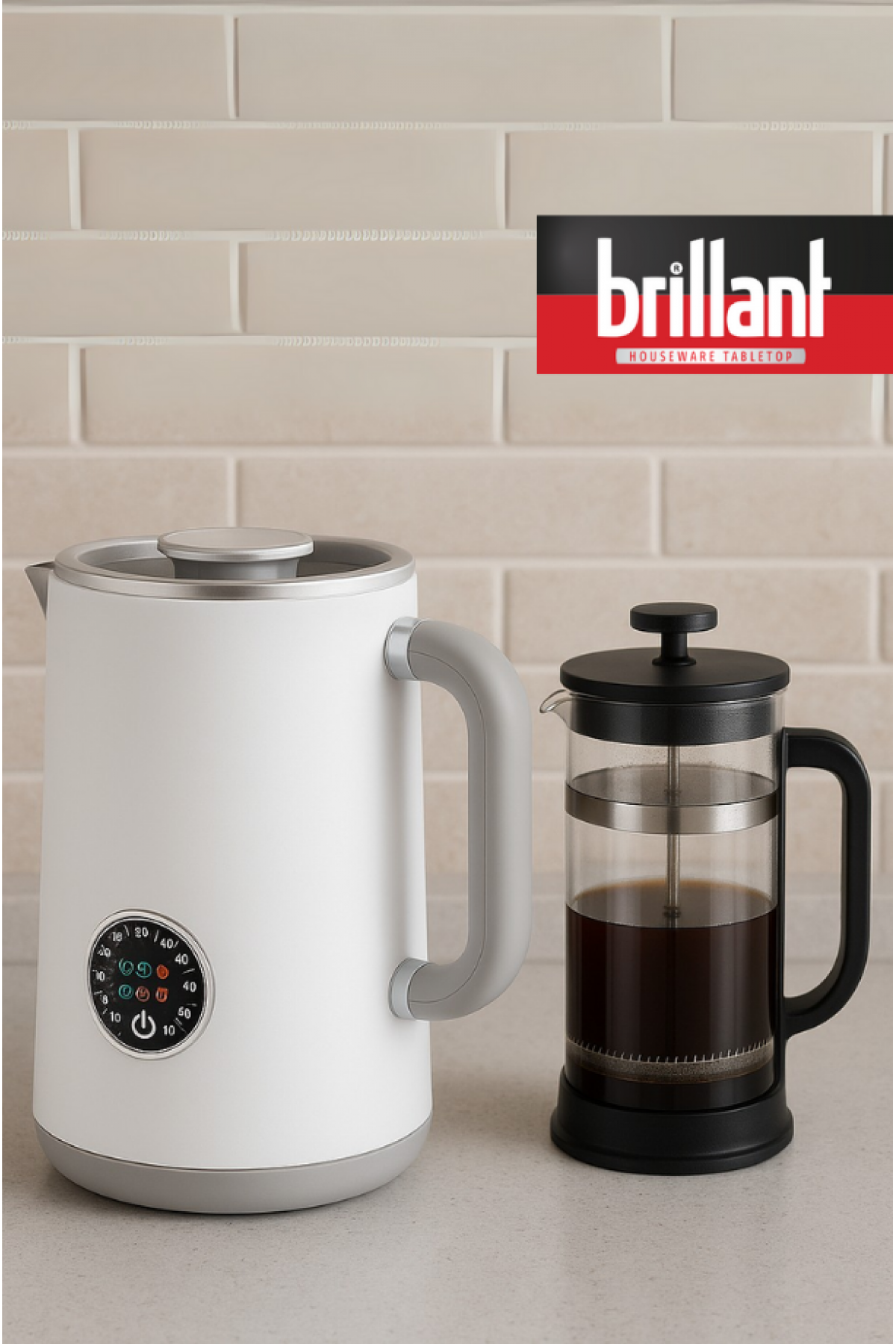 Brillant Spectrum Vintage Digital Kettle ( Çay, Bitki Çayı, Filtre Kahve, Biberon ve Mama Suyu için Farklı Sıcaklık Modları)