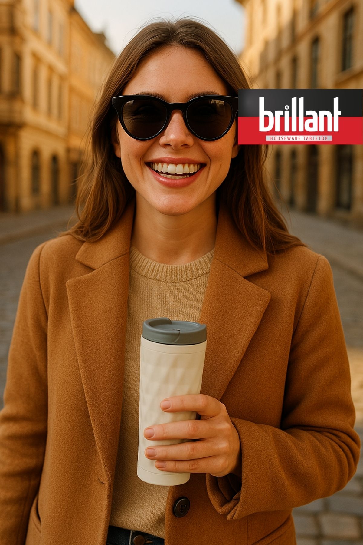 Brillant H20 400ml Termos Kupa | Beyaz  ( Evde, Arabada, Ofiste, Sporda; Sıcak ya da Soğuk, Her Koşulda Yanınızda! )