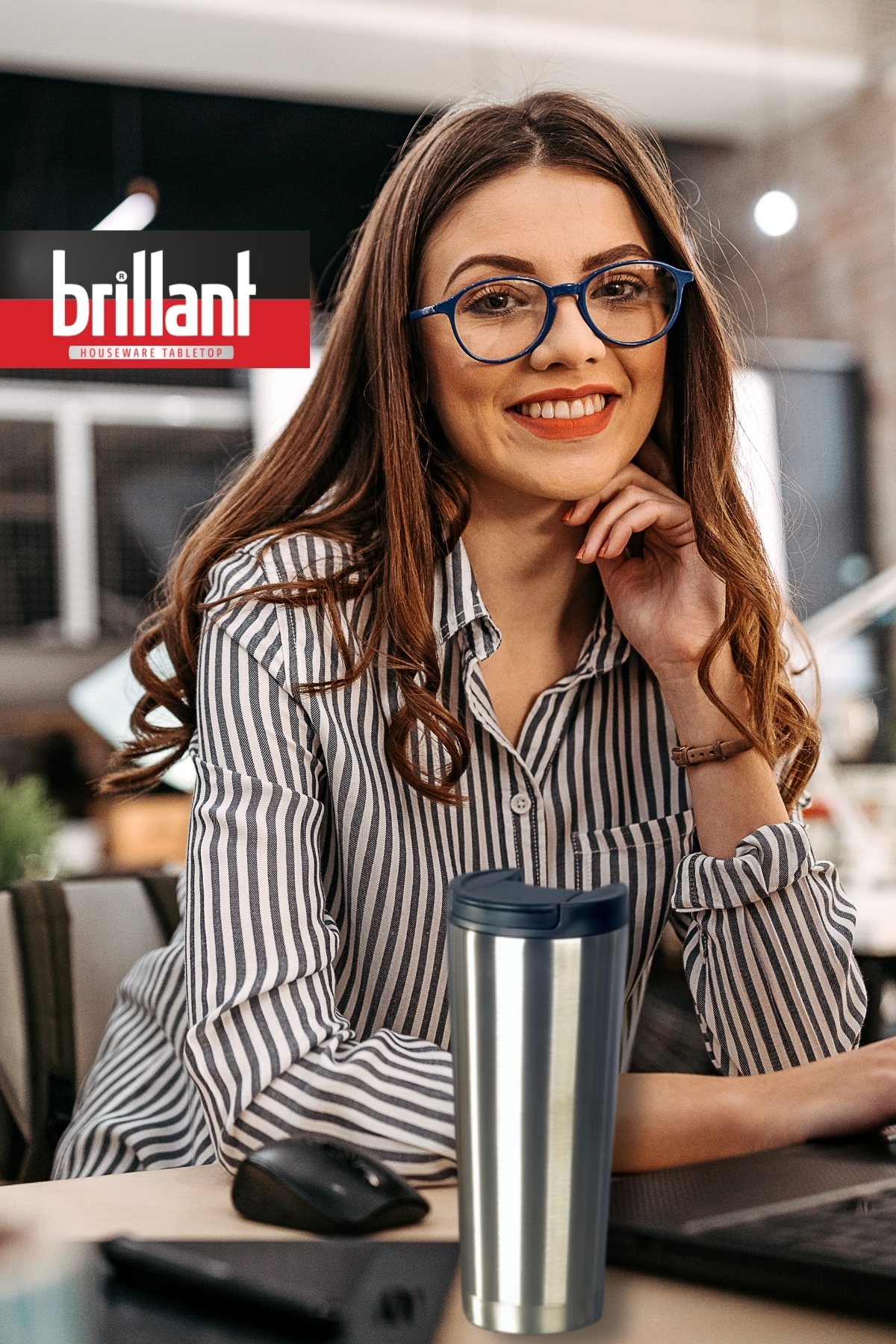 Brillant H20 400ml Termos Kupa | Inox  ( Evde, Arabada, Ofiste, Sporda; Sıcak ya da Soğuk, Her Koşulda Yanınızda! )