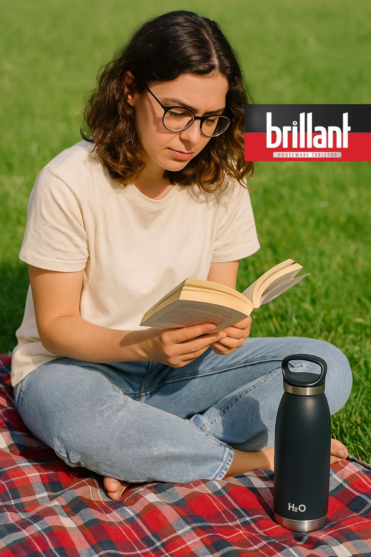 Brillant H20 530ml Termos Kupa | Siyah  ( Evde, Arabada, Ofiste, Sporda; Sıcak ya da Soğuk, Her Koşulda Yanınızda! )