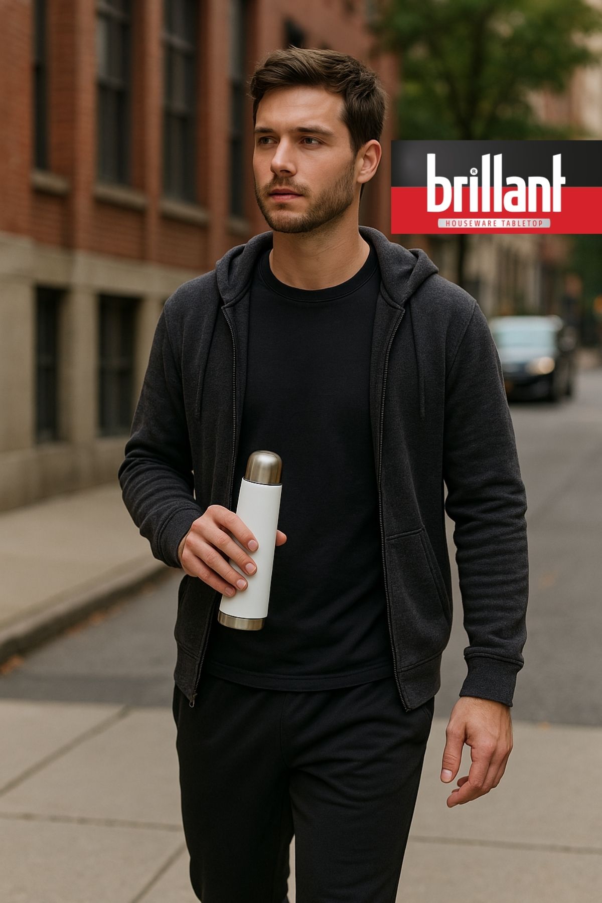 Brillant H20 750ml Termos Kupa | Beyaz  ( Evde, Arabada, Ofiste, Sporda; Sıcak ya da Soğuk, Her Koşulda Yanınızda! )
