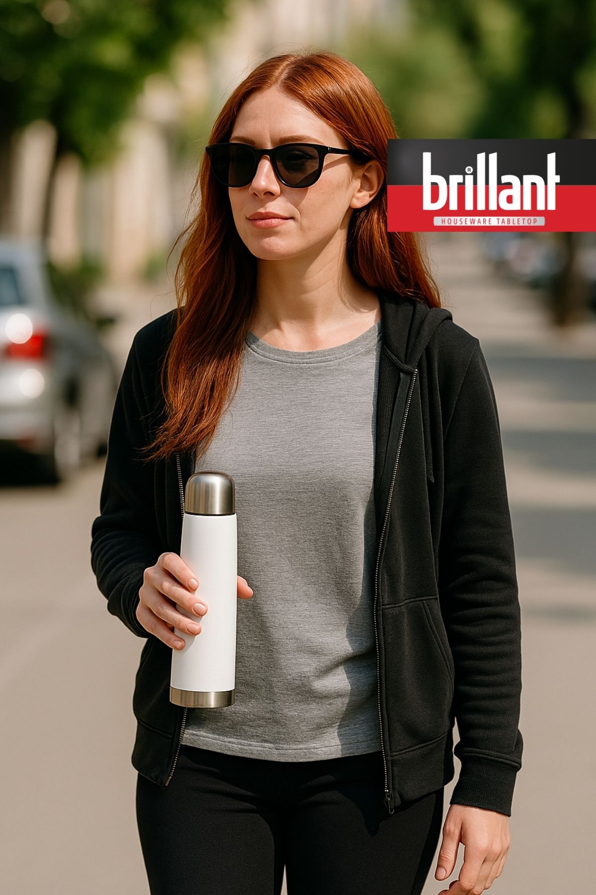 Brillant H20 750ml Termos Kupa | Beyaz  ( Evde, Arabada, Ofiste, Sporda; Sıcak ya da Soğuk, Her Koşulda Yanınızda! )