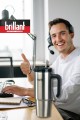 Brillant H20 900ml Termos Kupa Pipetli | Inox  ( Evde, arabada, ofiste, sporda; sıcak ya da soğuk, her koşulda yanınızda! Çift Katman Paslanmaz Çelik Yapı )