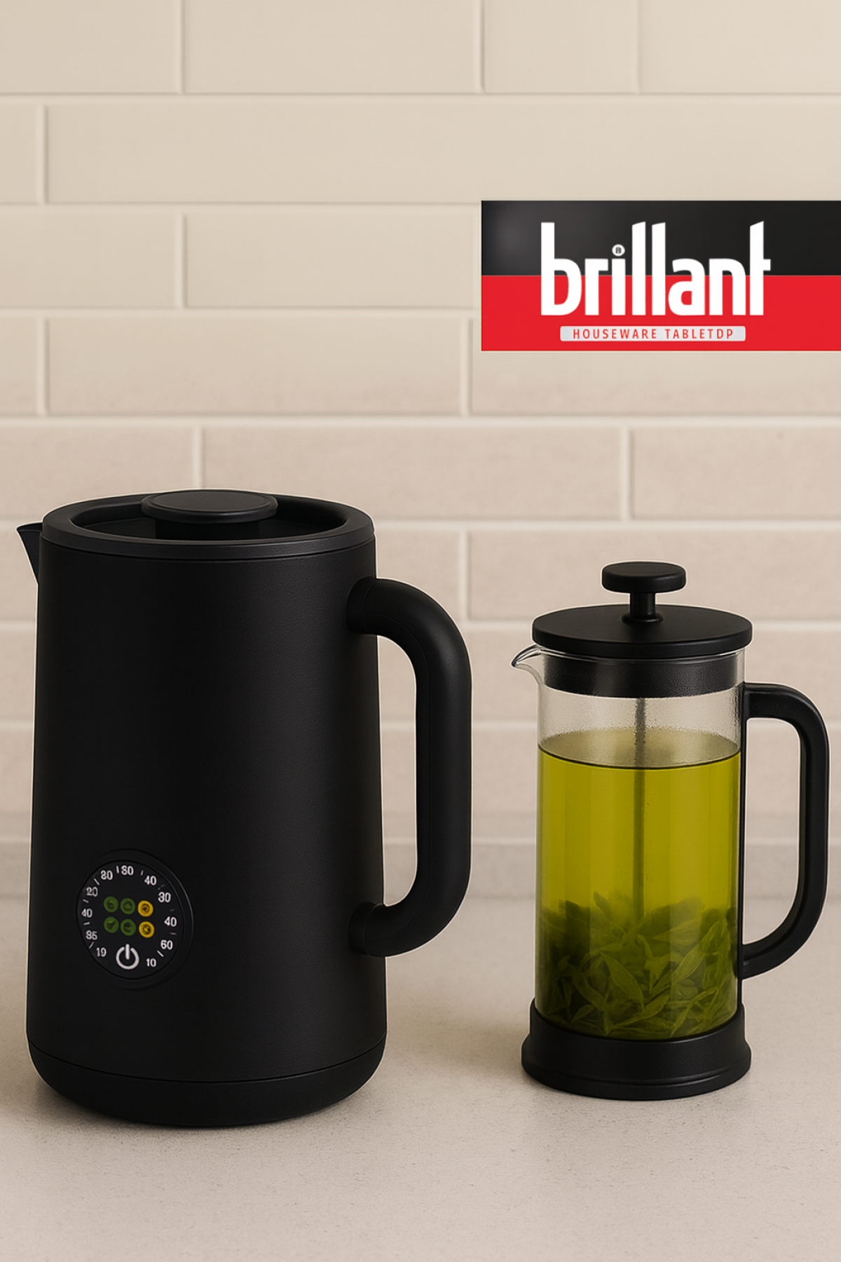Brillant Spectrum Vintage Digital Kettle ( Çay, Bitki Çayı, Filtre Kahve, Biberon ve Mama Suyu için Farklı Sıcaklık Modları)