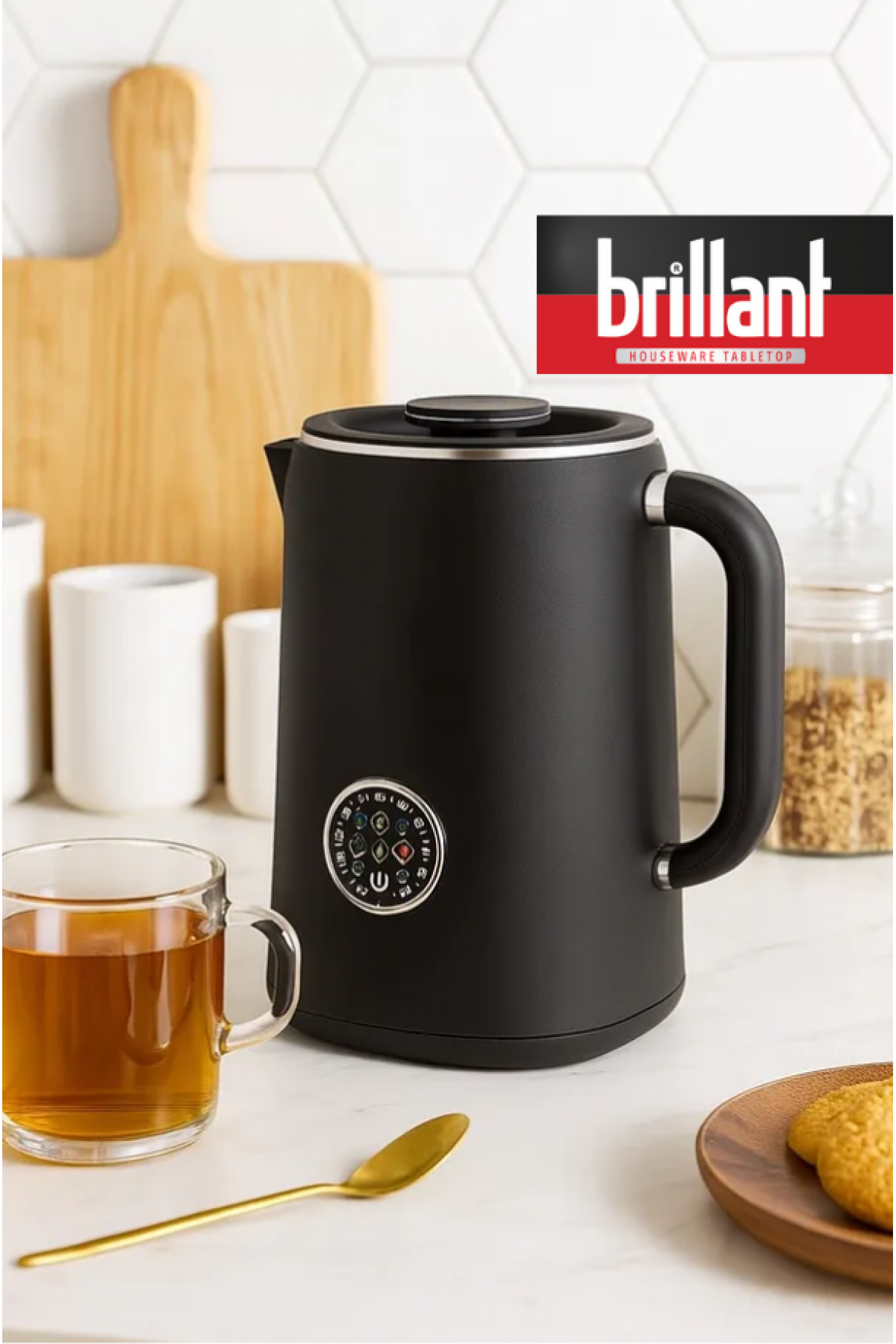 Brillant Spectrum Vintage Digital Kettle ( Çay, Bitki Çayı, Filtre Kahve, Biberon ve Mama Suyu için Farklı Sıcaklık Modları)